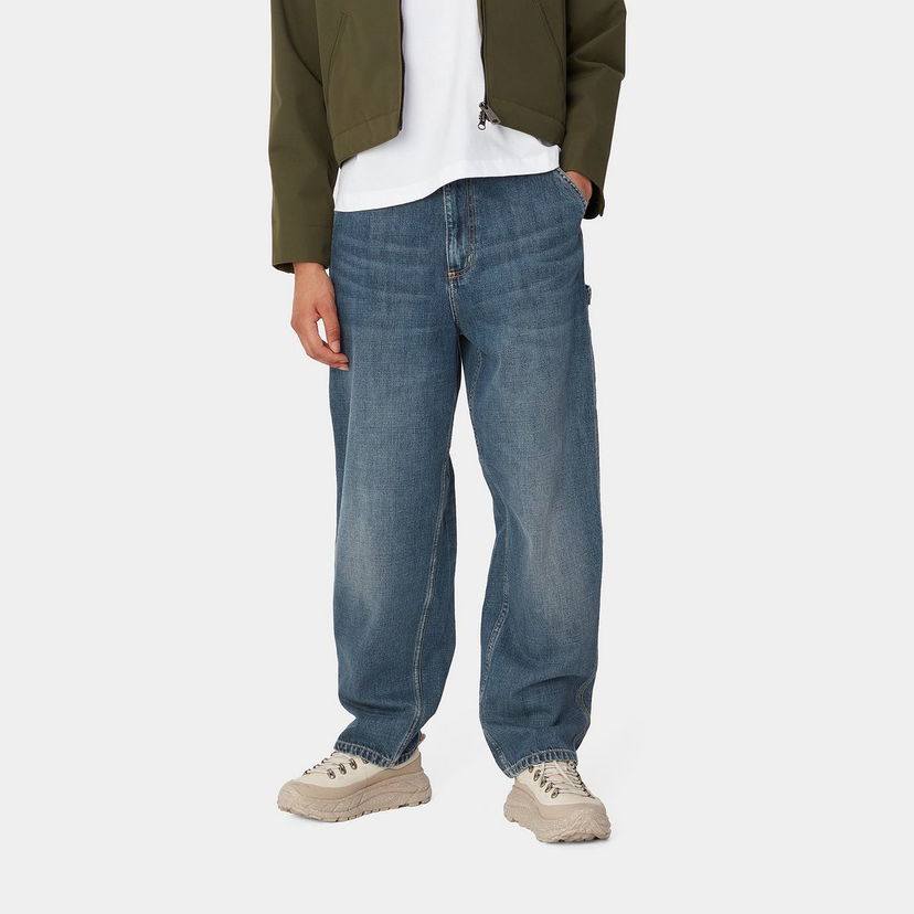 Jeans Carhartt WIP Single Knee Loose Fit Jeans Sininen | I034225_8