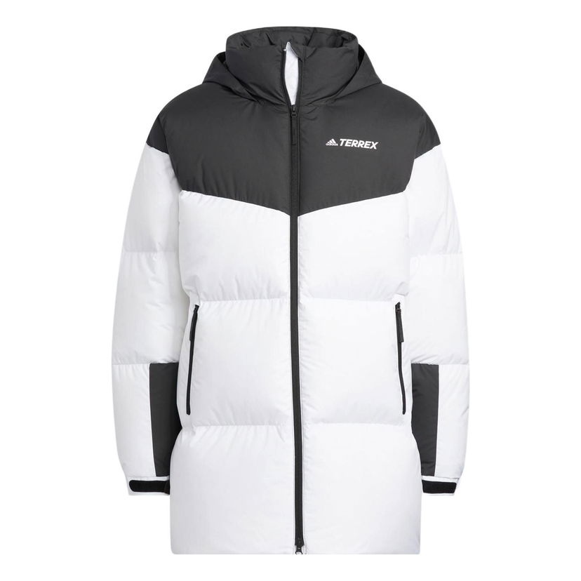 Puffer takki adidas Performance Terrex Long Puffer Jacket Valkoinen | HM9705