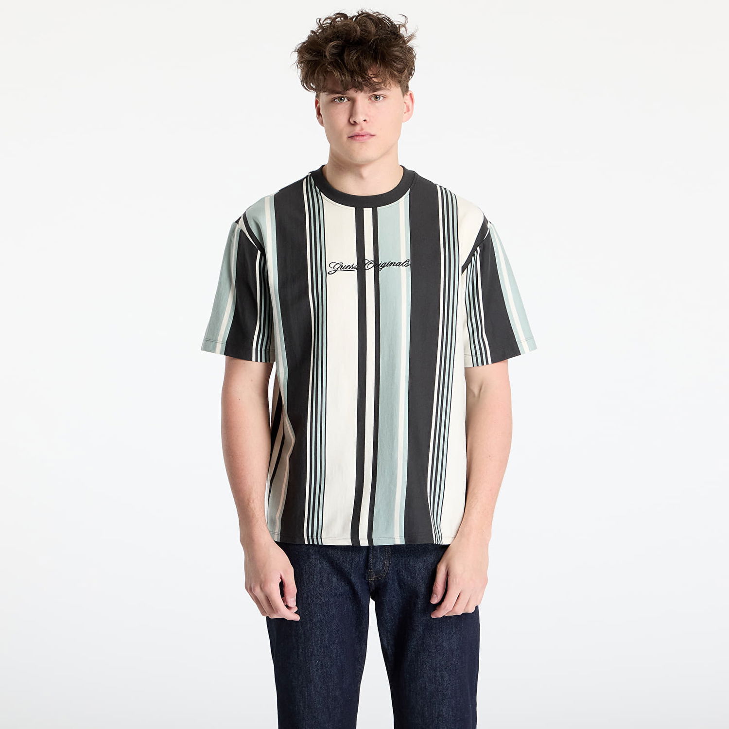 T-paita GUESS GUESS Originals Stripe Tee Monivärinen | M5GI59K8FQ4-S94B, 0