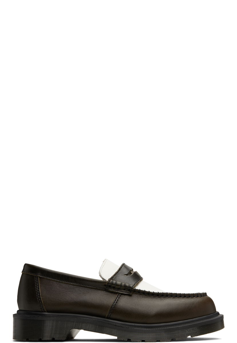 Kengänhoito Dr. Martens Penton Two-Tone Leather Loafers Ruskea | 40635300