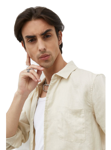 Paita Samsoe Samsoe Liam NF Shirt Beige | M22200048