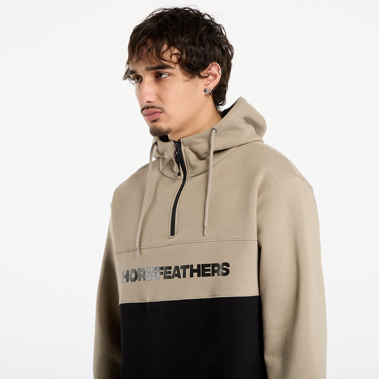 Huppari Horsefeathers Fulton Half-Zip Color-Block Hoodie Monivärinen | SM1354G, 1