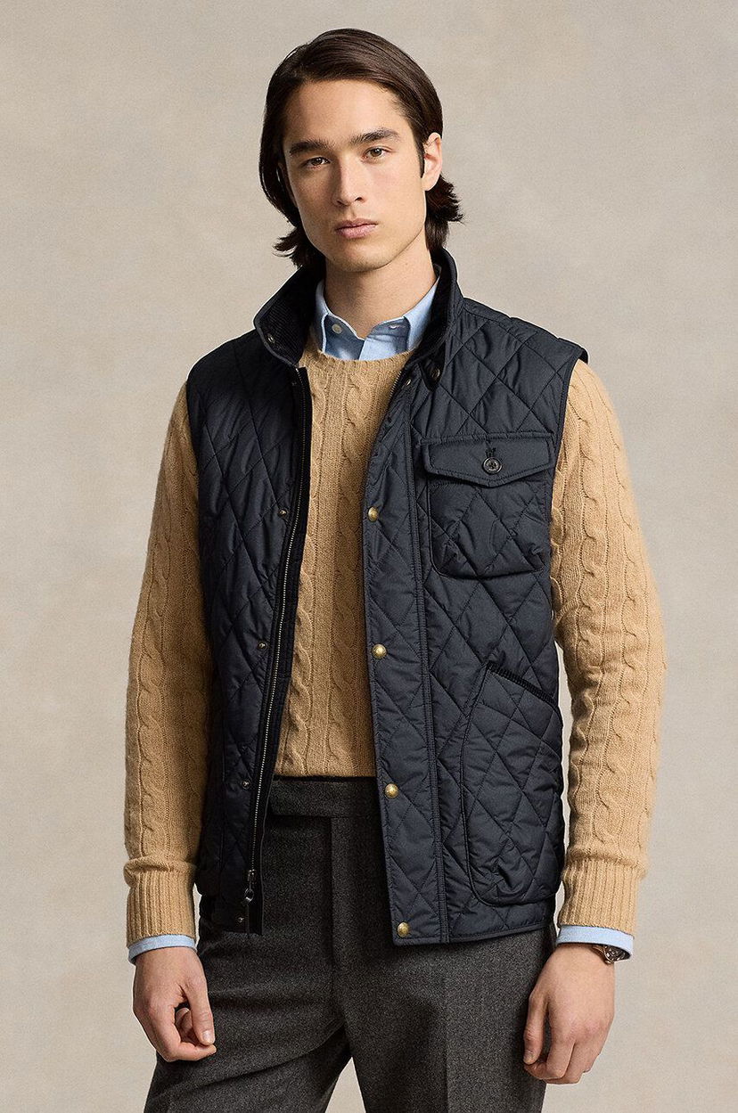 Liivi Polo by Ralph Lauren Quilted Down Vest Musta | 710940375