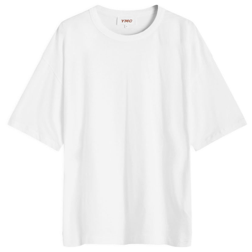 T-paita YMC Triple T-Shirt, Size Large Valkoinen | P6AZI-10