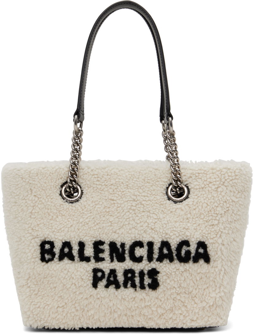 Kangaskassi Balenciaga Duty Free Small Tote Bag Valkoinen | 759941 2AAWO