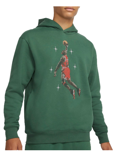 Huppari Jordan Essential Graphic Fleece Hoodie Vihreä | dc9713-333