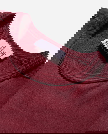 Huppari Stone Island Garment Dyed Crewneck Sweatshirt Burgundia | K2S15-6100028-S0A20 V0012, 3