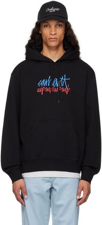 Stereo Script Black Hoodie