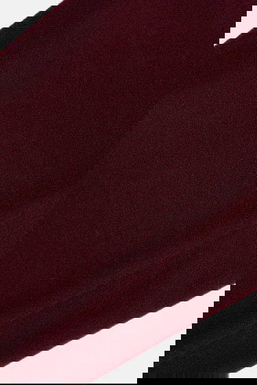Huivi MAISON KITSUNÉ Wool Fringe Scarf with Logo Patch Burgundia | PW06200WB0028, 2