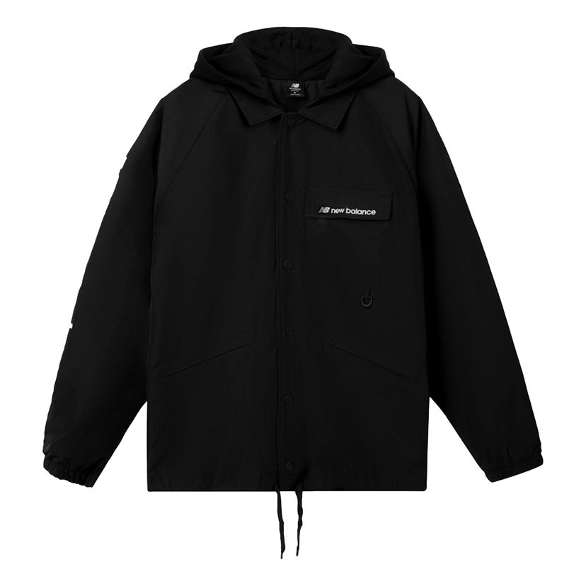 Tuulitakki New Balance Hooded Windbreaker Musta | AMJ03305-BK