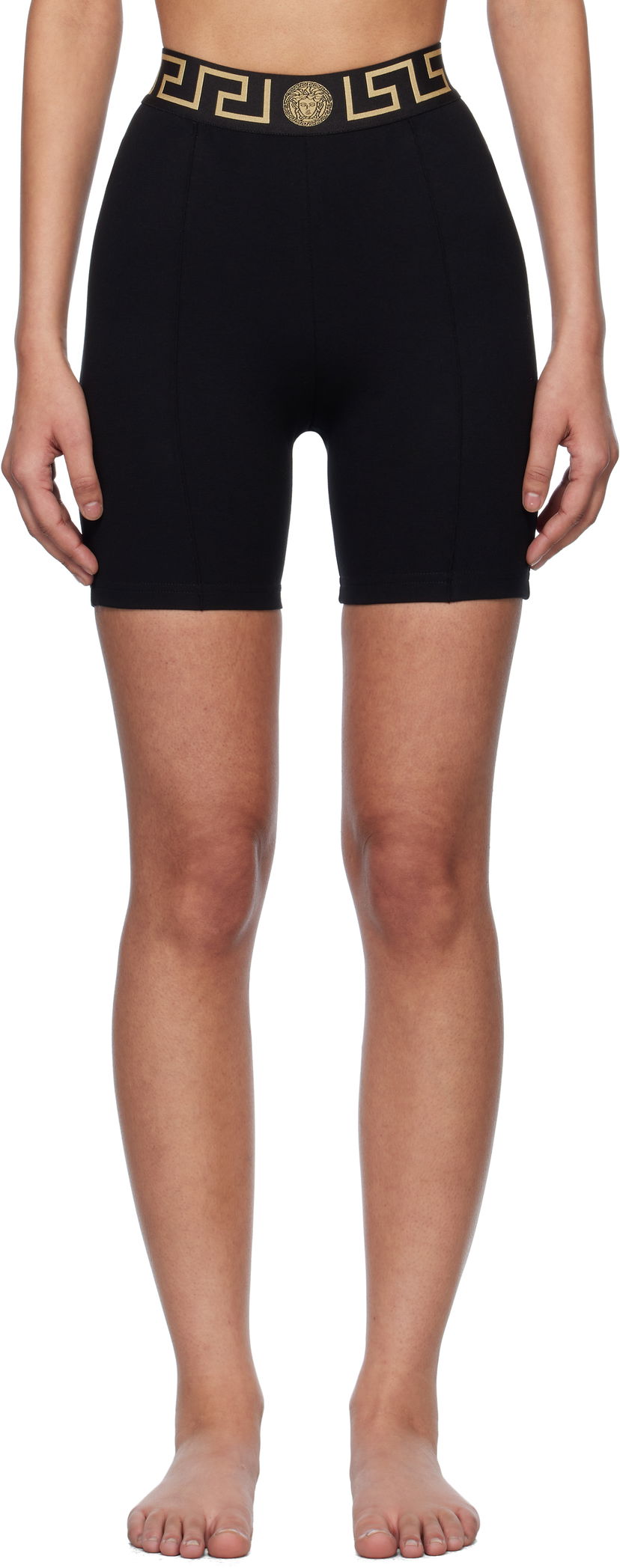 Shortsit Versace Versace Greca Border Sport Shorts Musta | 1016402_1A11143_1B000