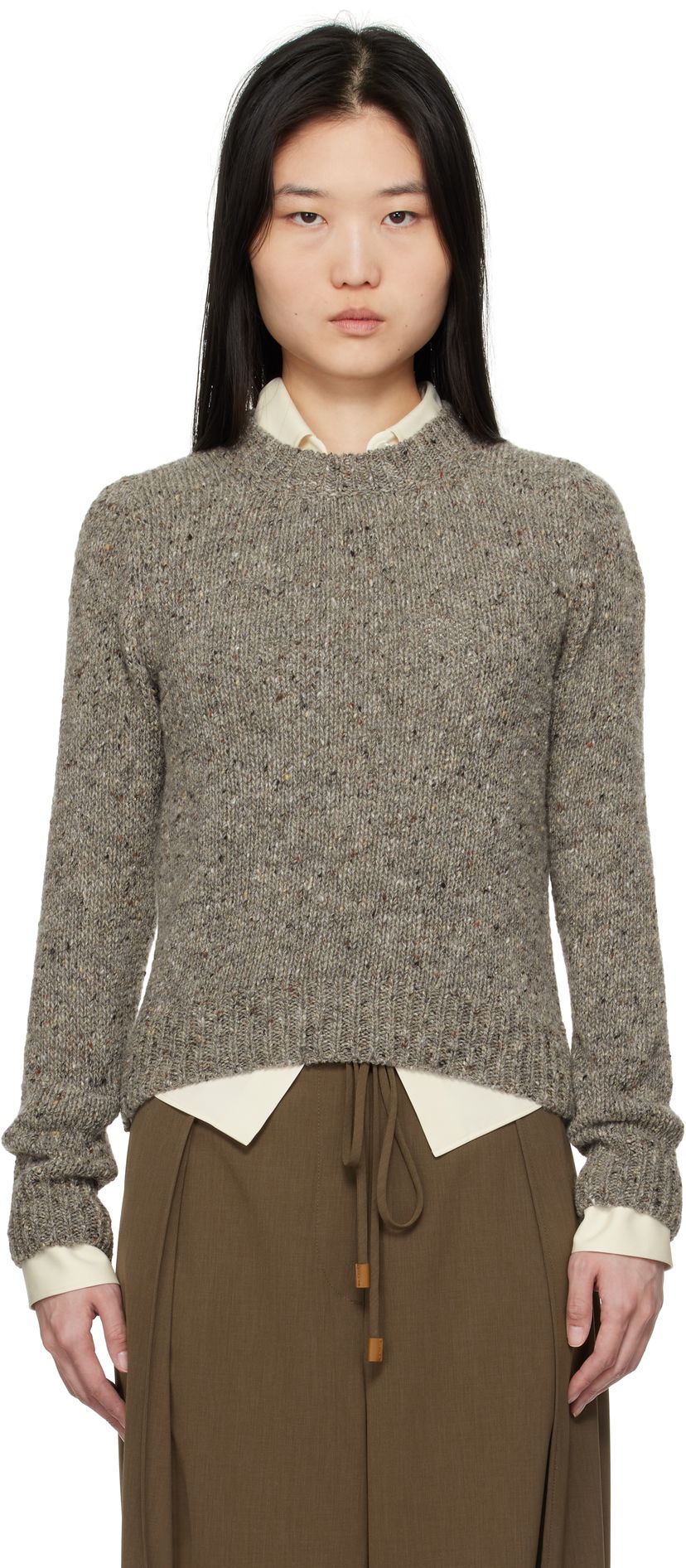 Villapaita &Daughter &Daughter Arden Donegal Crewneck Sweater Harmaa | H2008M