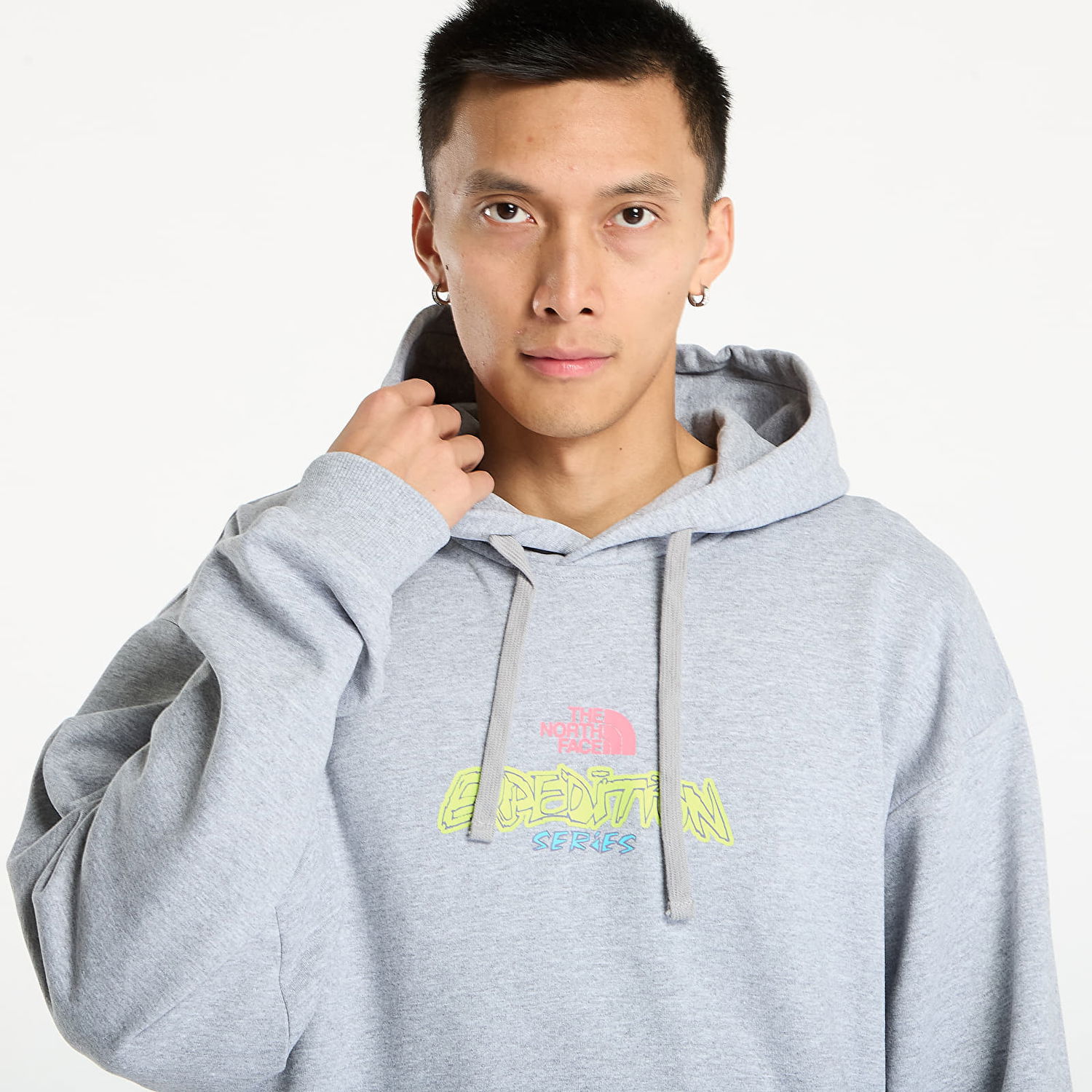Huppari The North Face Expedition Celebration Oversized Hoodie Harmaa | NF0A8E3FDYX1, 1