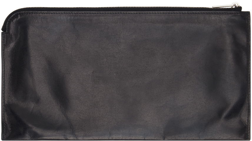 Lompakko Rick Owens Leather Envelope Wallet Musta | RA01D0417 LSU, 1