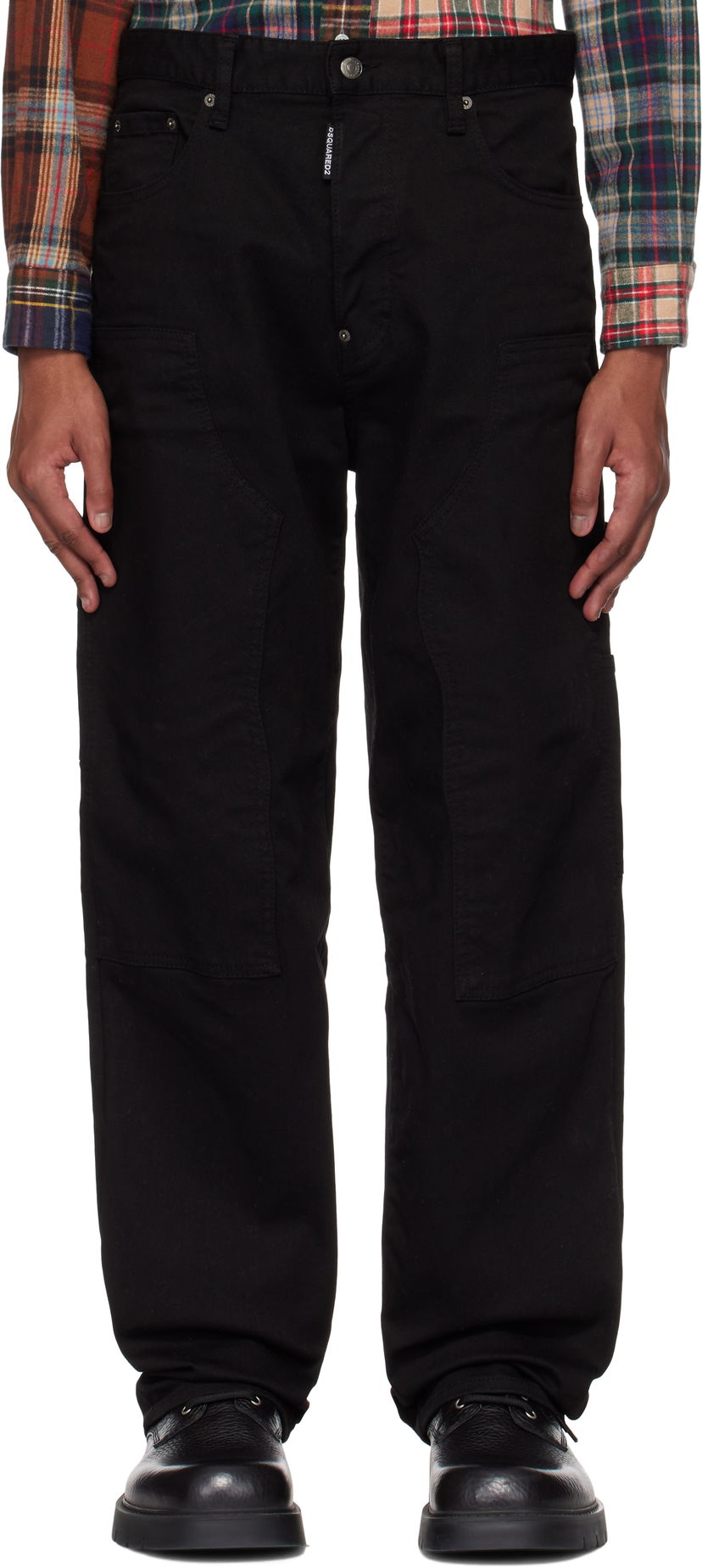 Jeans DSQUARED2 Dsquared2 'Black Bull' Loose Carpenter Jeans Musta | S74LB1673_S39781