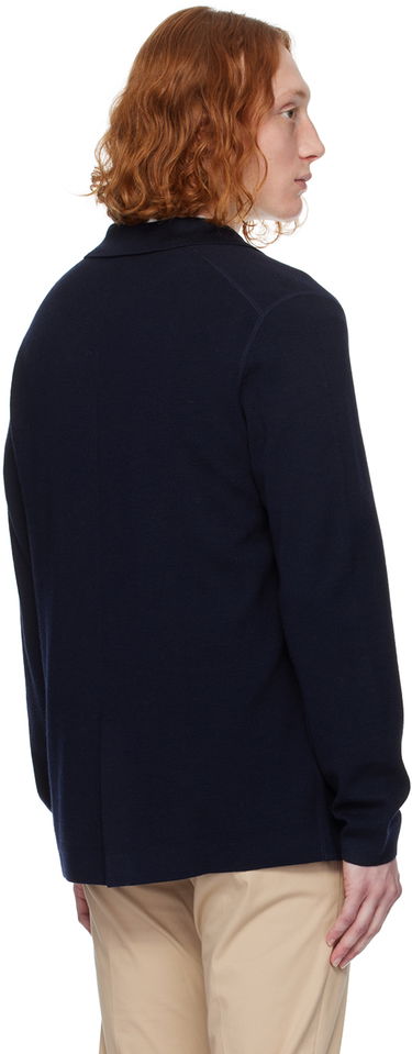 Villapaita Paul Smith Paul Smith Notched Lapel Knit Jacket Tummansininen | M1R-580X-M01795-49, 2