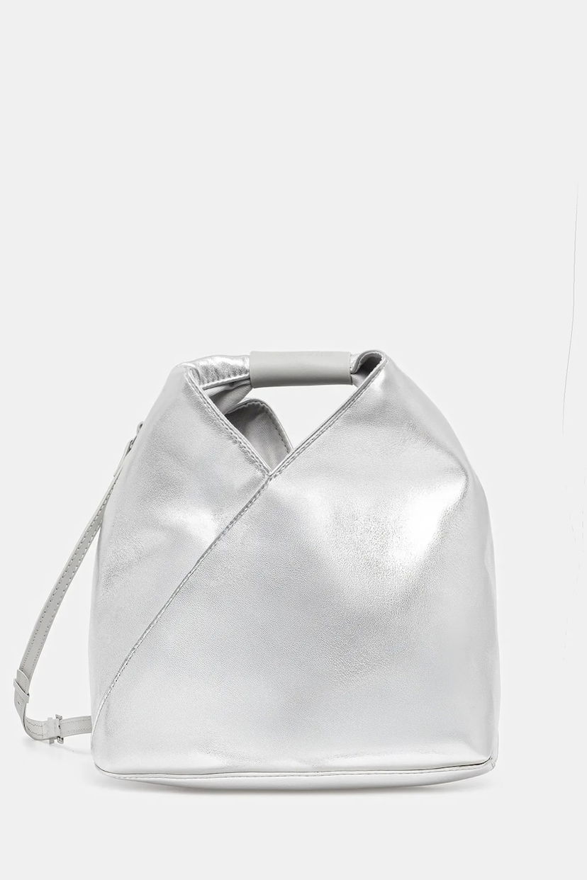 Käsilaukku Maison Margiela MM6 Maison Margiela Metallic Crossbody Bag Metallinen | SB6WD0026.P8496.T9002
