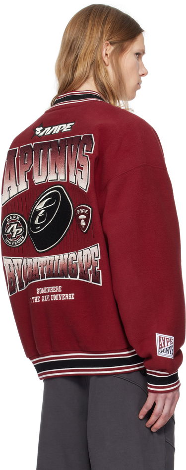Bomber-takki AAPE by A Bathing Ape AAPE By A Bathing Ape Main Bomber Jacket Punainen | AAPSWMB351XXNBDX, 2