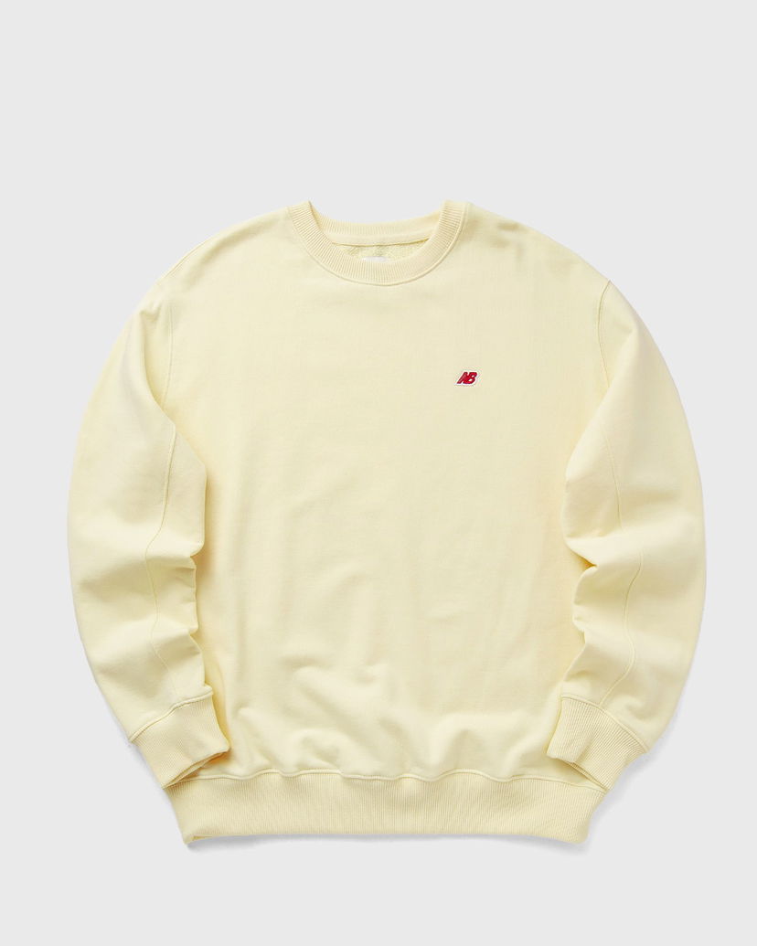Huppari New Balance Crewneck Sweatshirt Keltainen | MT43541-CAU