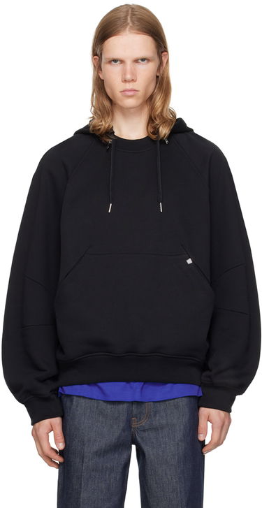 Huppari Helmut Lang Apex Zip Hoodie With Kangaroo Pocket Musta | O06HM502, 0