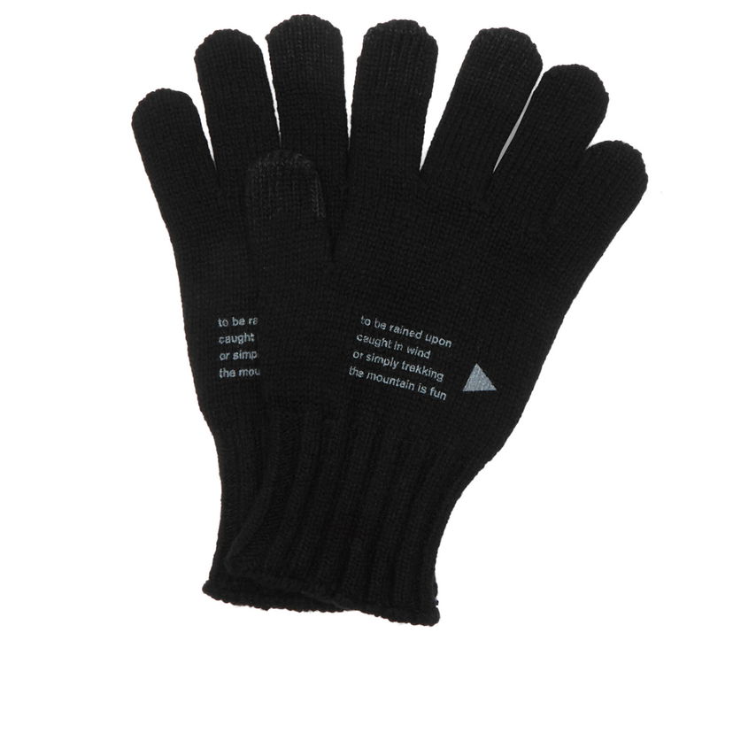 Käsineet and wander Wool Knit Gloves Musta | 5745987125-010