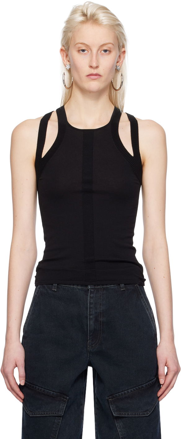 Tankkitoppi Dion Lee Sculpt Muscle Tank Top Musta | C7247PS24