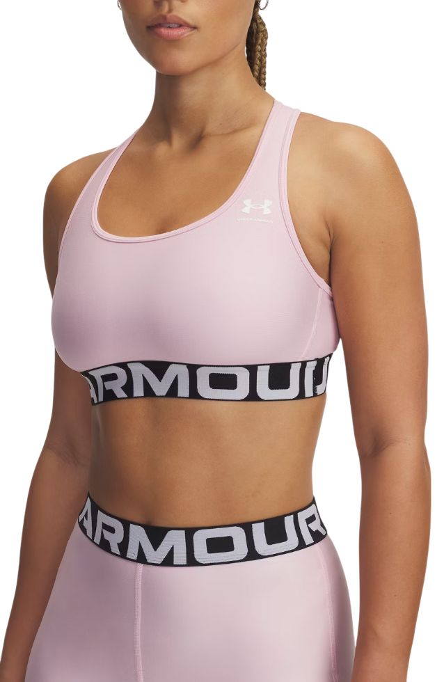 Rintaliivit Under Armour Under Armour UA HG Mid Branded Sports Bra Vaaleanpunainen | 1383544-647