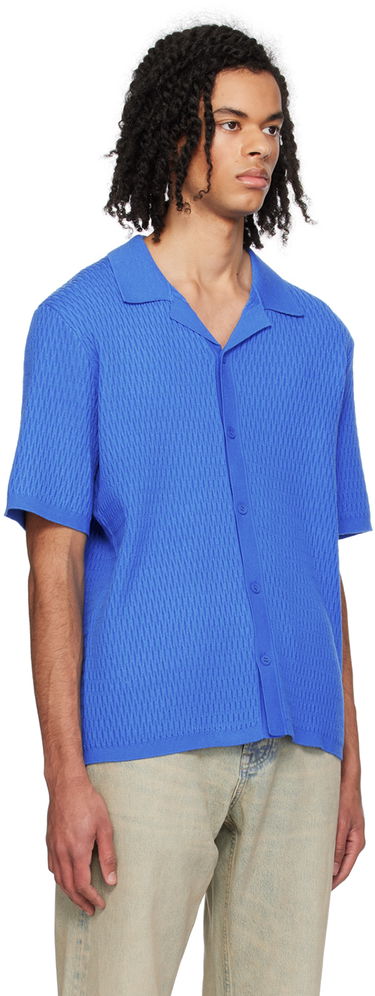 Paita Samsoe Samsoe Samsøe Samsøe Sagabin Knitted Polo Shirt Sininen | M24100013, 1
