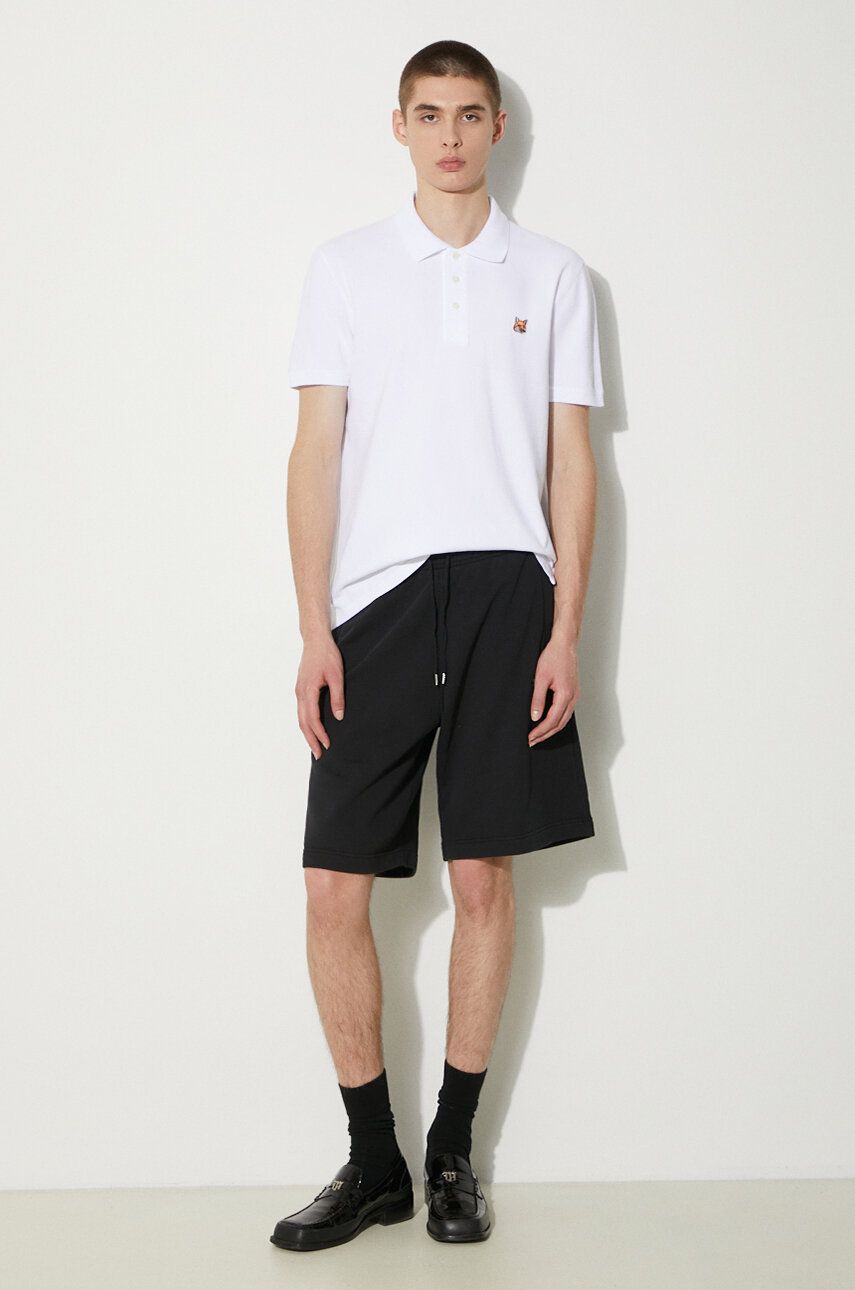 Poolopaita MAISON KITSUNÉ Maison Kitsuné Bold Fox Head Patch Oversize Jog Shorts Valkoinen | MM01121KM0001, 1
