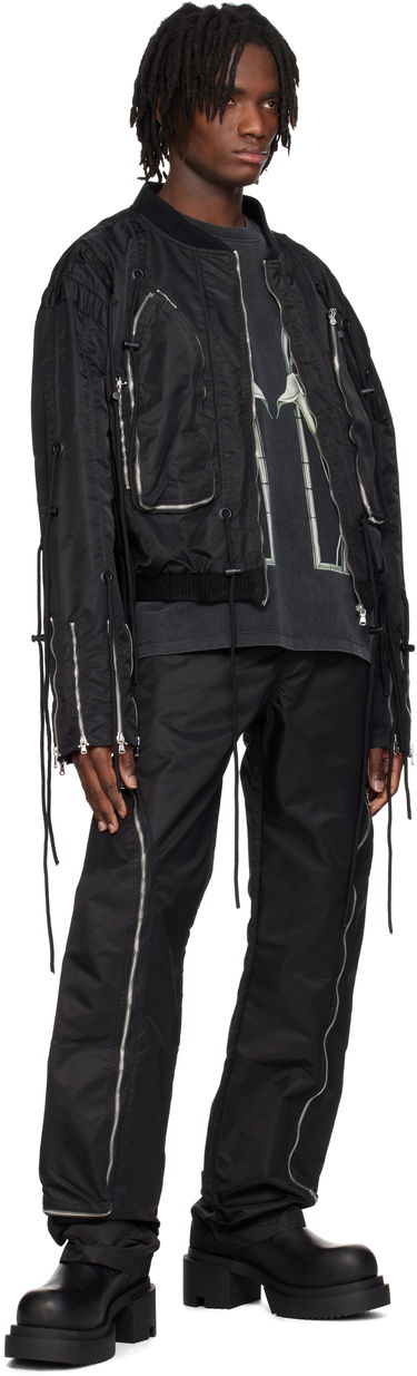 Bomber-takki Who Decides War Who Decides War String Theory Bomber Jacket Musta | 1131410002SS25, 3