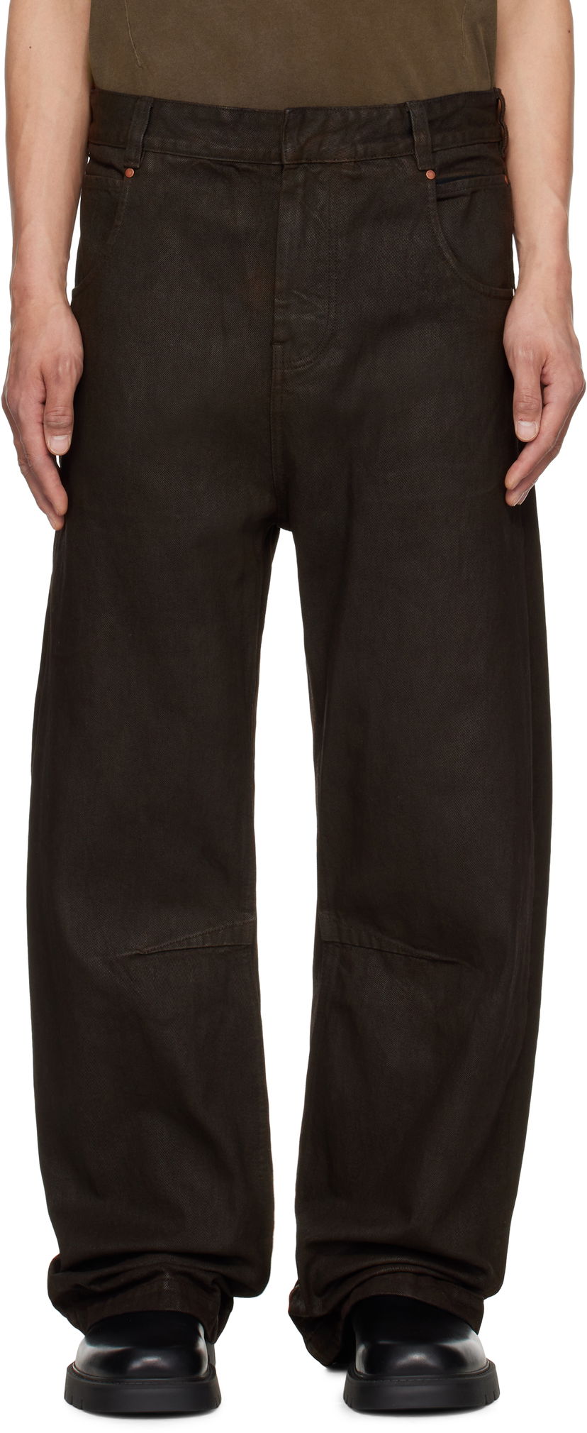 Jeans Entire Studios Entire Studios Gem Jeans Ruskea | ESU-S25-11007-MU