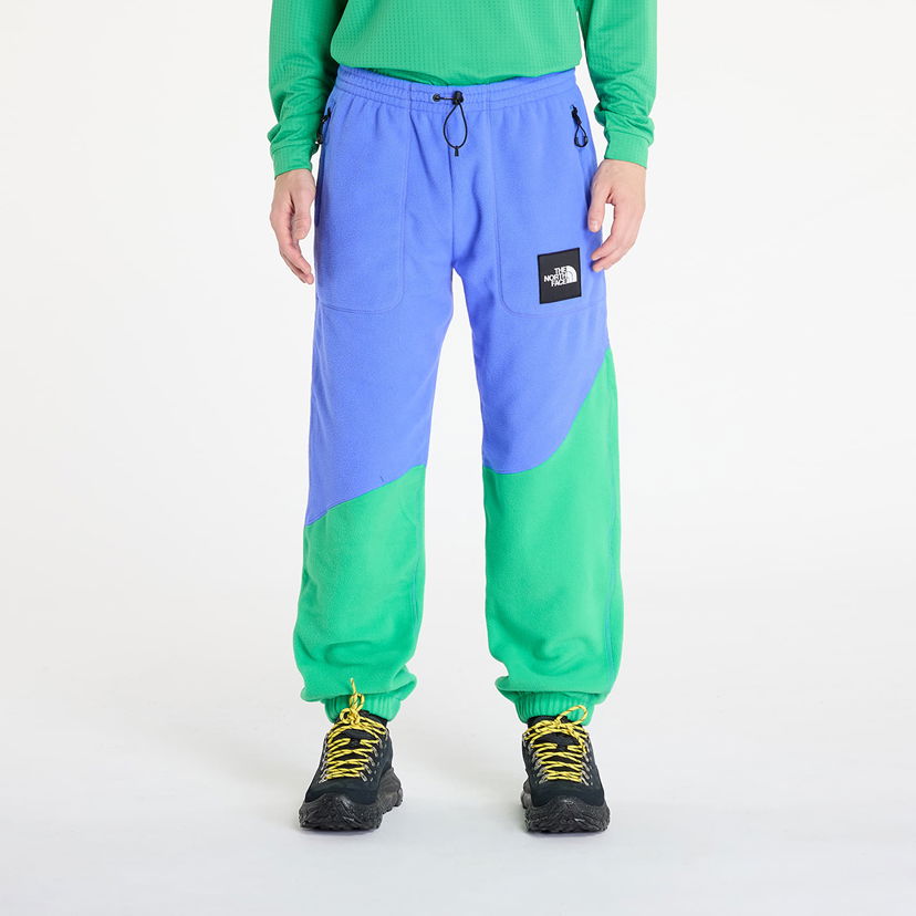 Verryttelyhousut The North Face Yinka Ilori x Fleece Pant Solar Blue/ Optic Emerald Vihreä | NF0A89GG0IG1