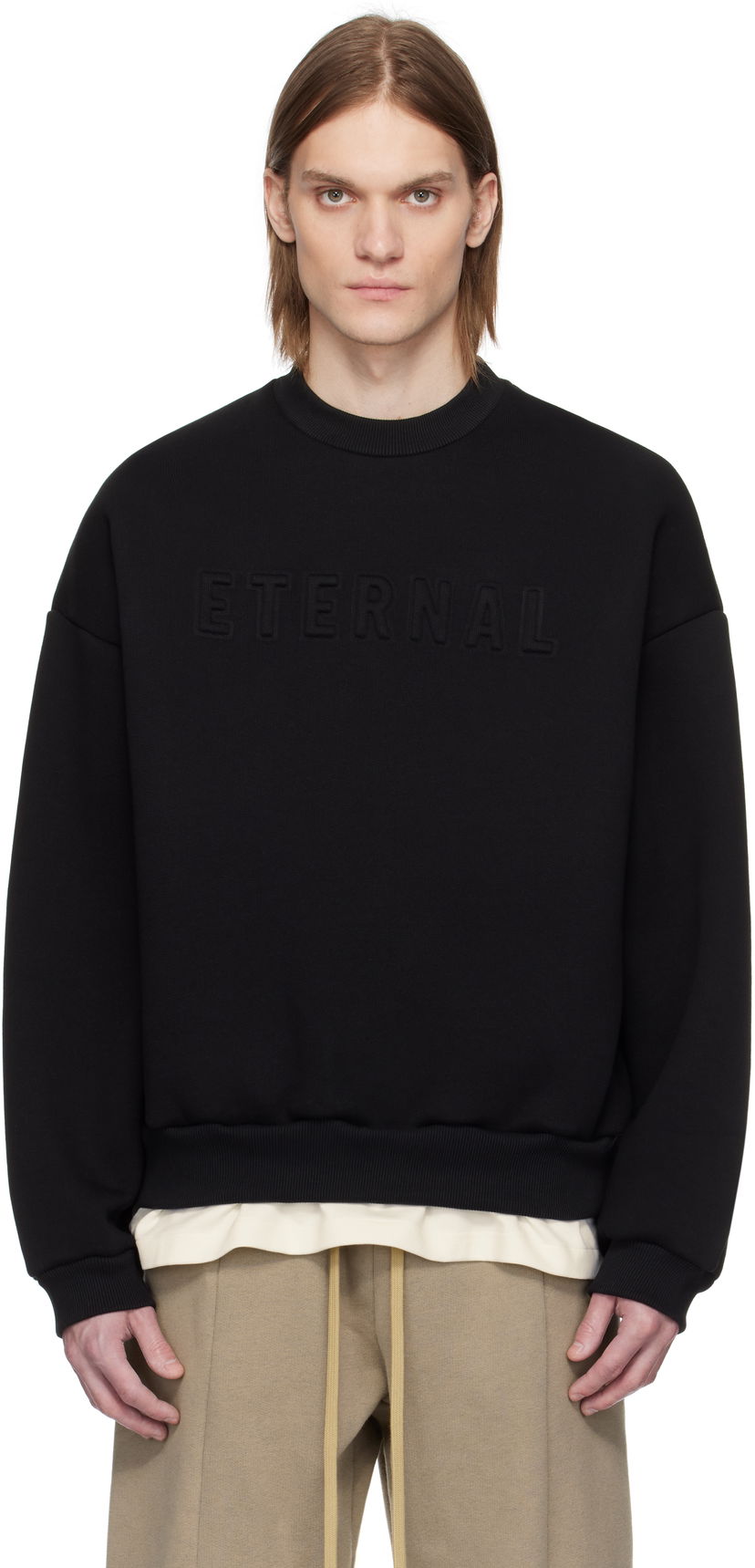 Huppari Fear of God Fear of God 'Eternal' Fleece Sweatshirt Musta | FGE250-5141FLC