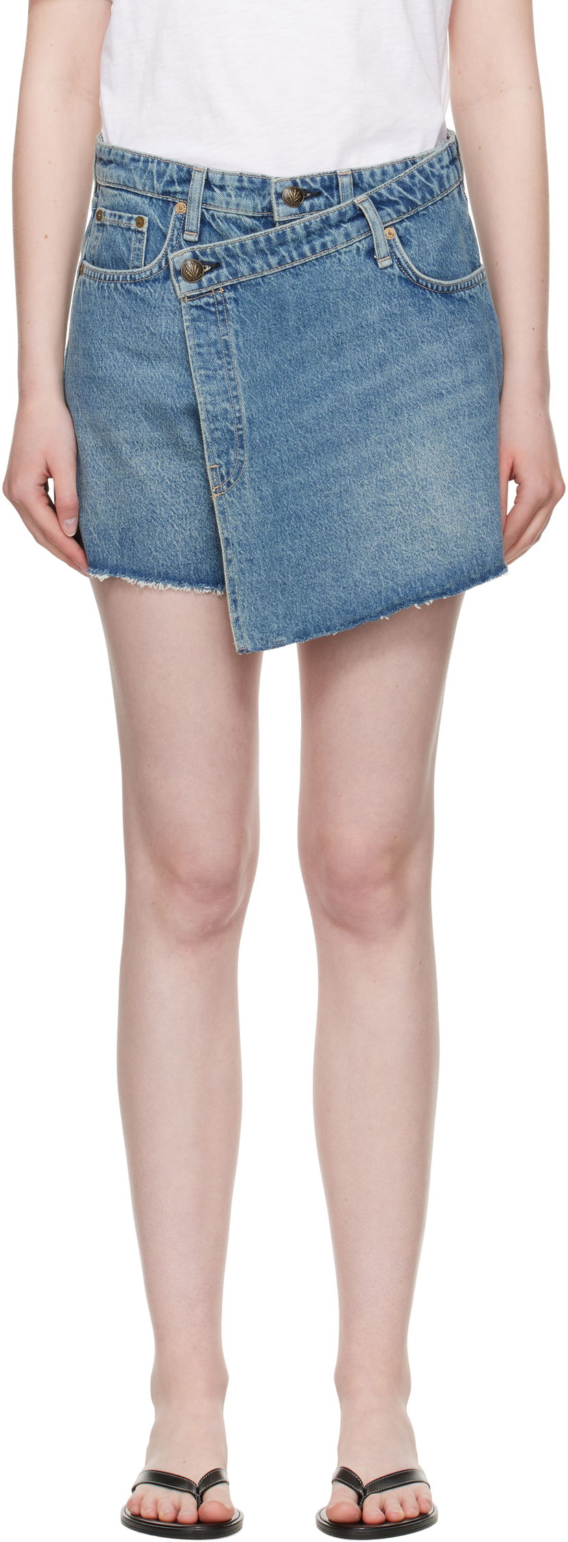 Hame rag & bone rag & bone Belinda Denim Mini Skort Sininen | WDD25P9003RGAM