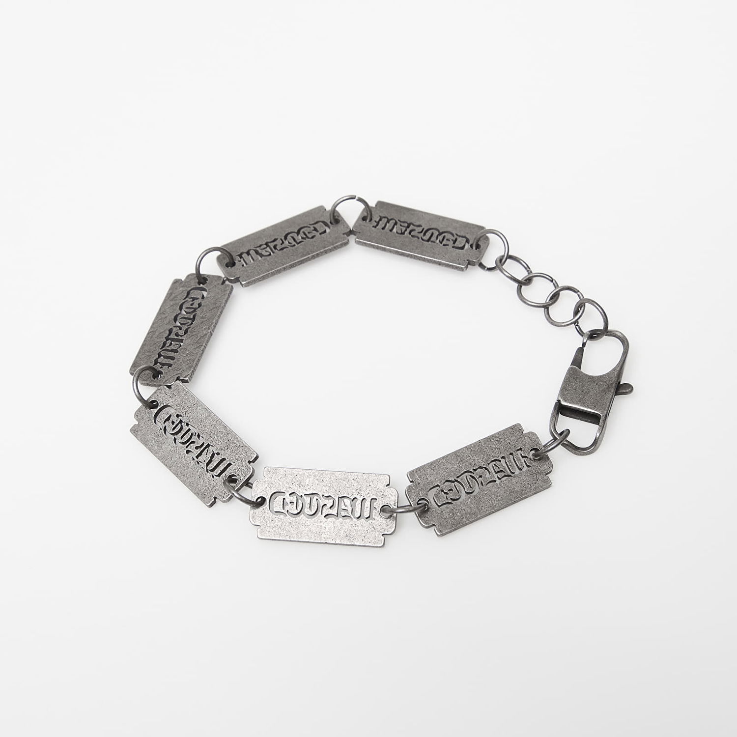 Rannerengas Wasted Paris Wasted U Sharp Razor Blade Bracelet Harmaa | WP_000312, 0