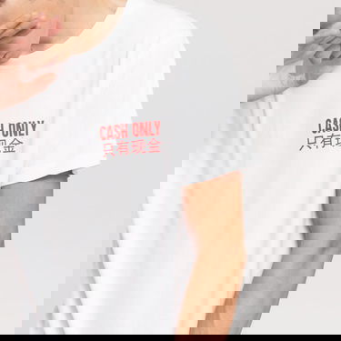 T-paita Urban Classics Cash Only Tee Valkoinen | MT816 white, 2