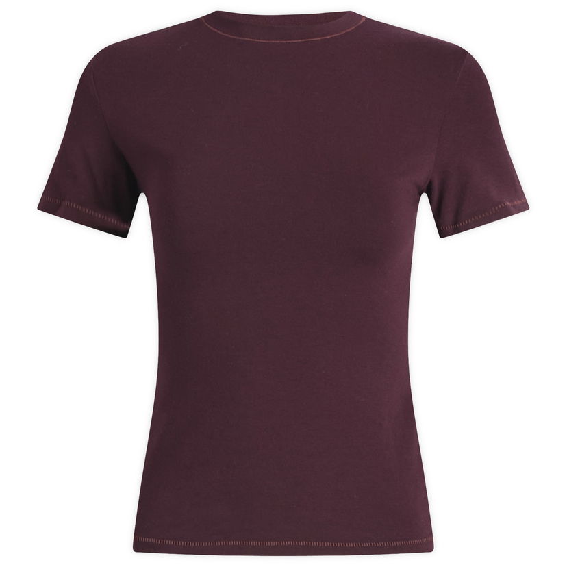 T-paita SKIMS Cotton Jersey T-Shirt, Size Large Burgundia | AP-TSH-0638-CUR