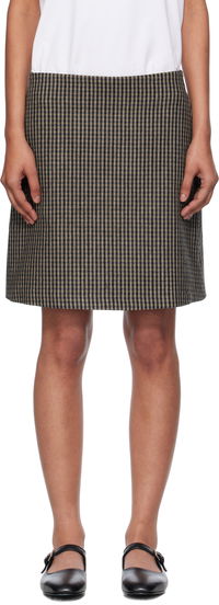 A.P.C. Adelma Gingham Mini Skirt