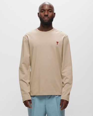 T-paita AMI Small A Heart T-Shirt Beige | UTS205-726-265, 2