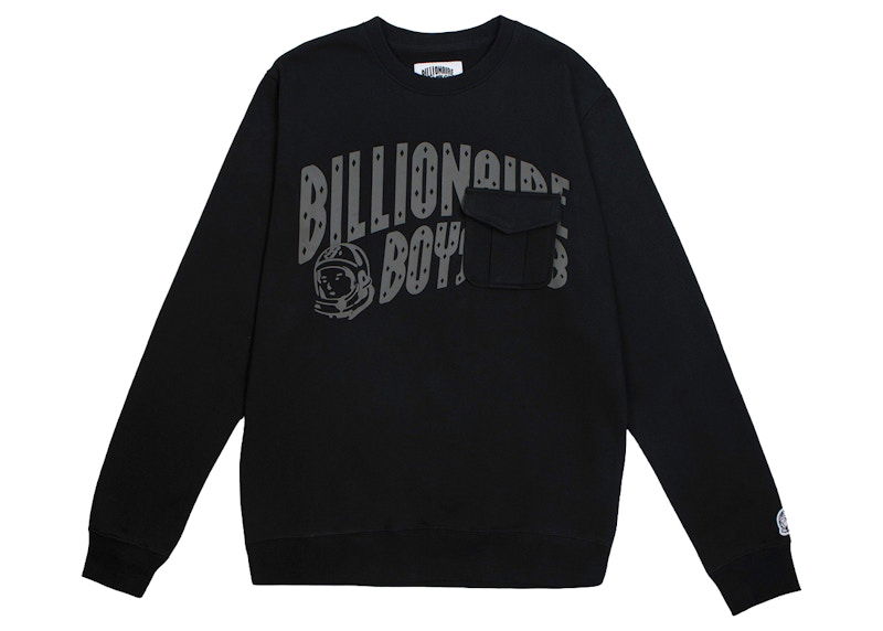 Villapaita BILLIONAIRE BOYS CLUB Crew Neck Sweatshirt with Pocket Musta | 8919304BLK