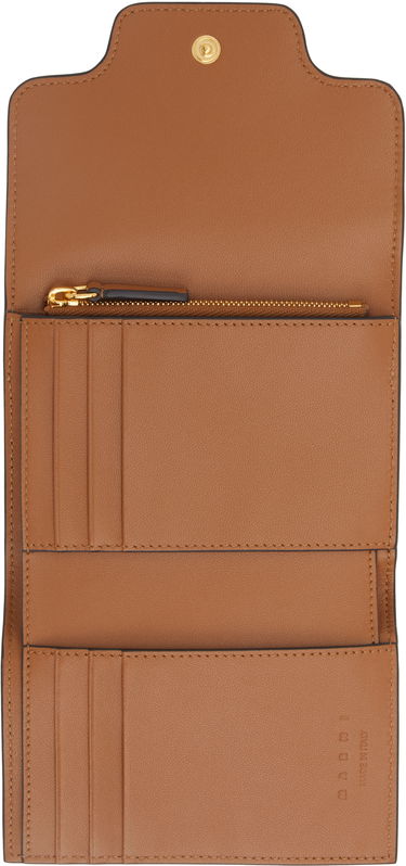 Lompakko Marni Marni Trunkaroo Trifold Leather Wallet Sininen | PFMO0109U3 P6948, 4
