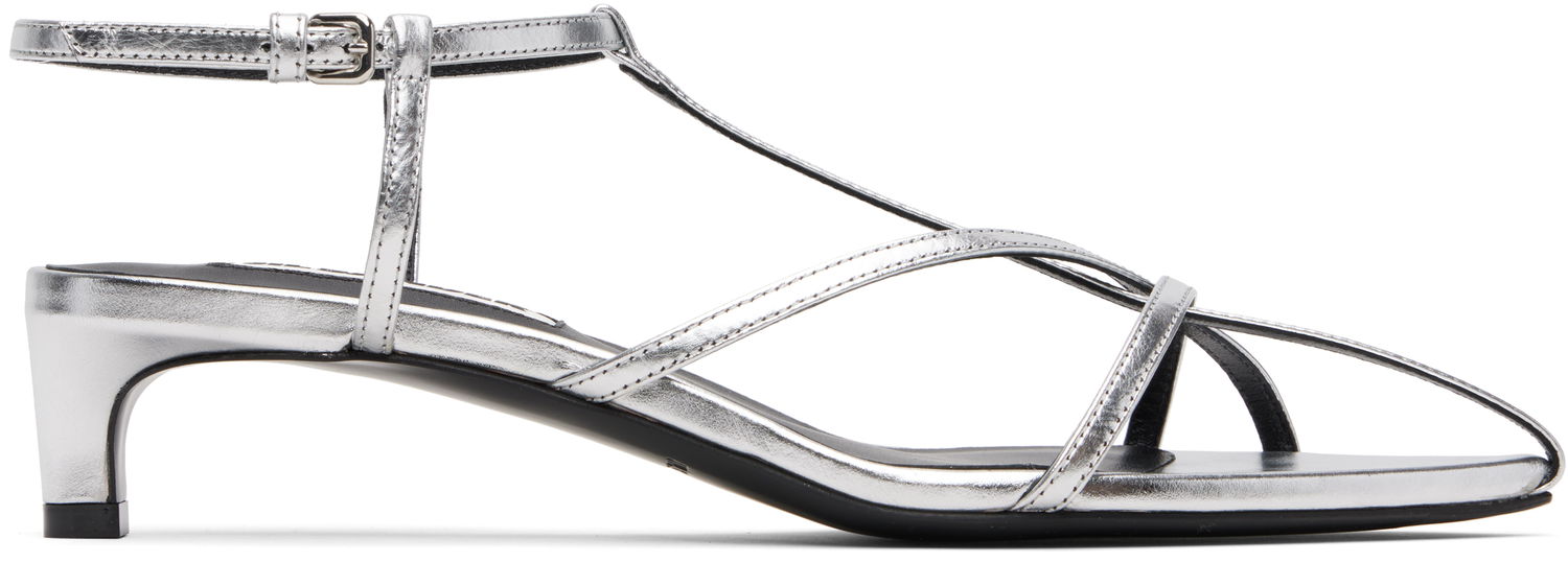 Tennarit ja kengät Jil Sander Jil Sander Cage Low Heel Sandals Metallinen | J15WP0129_P4836, 0