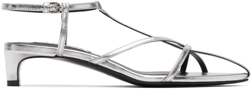 Tennarit ja kengät Jil Sander Jil Sander Cage Low Heel Sandals Metallinen | J15WP0129_P4836