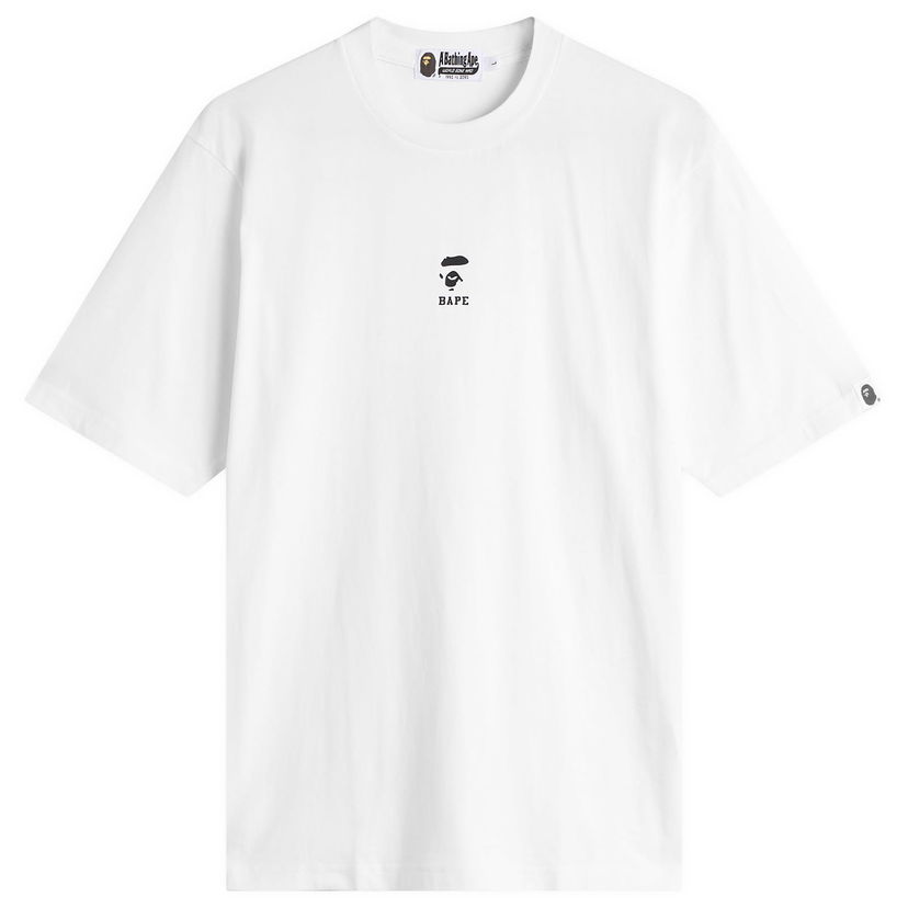 T-paita BAPE Ape Face Shrunk T-Shirt Valkoinen | 001CSL801309M-WHT
