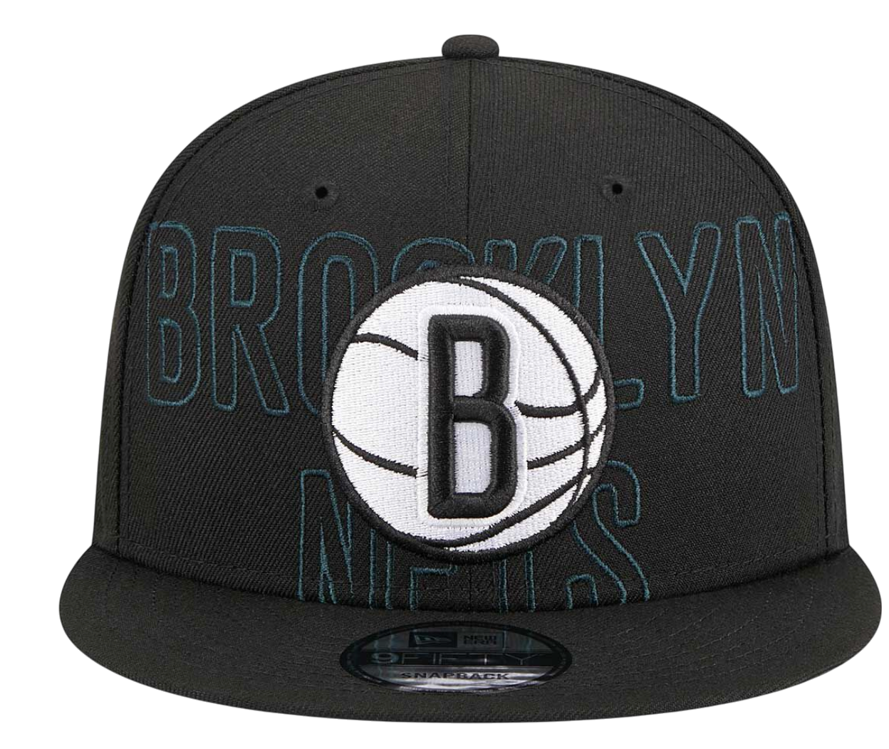 Korkki New Era New Era Brooklyn Nets 2023 Draft 9Fifty Snapback Cap Musta | 60360911-60360911, 1