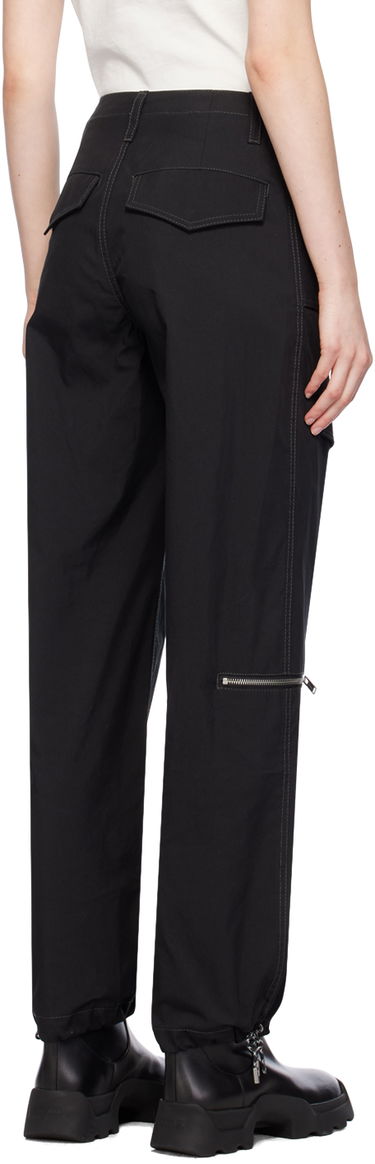 Cargo housut Dion Lee Lace-Up Hiking Trousers Musta | C2178PS24, 2