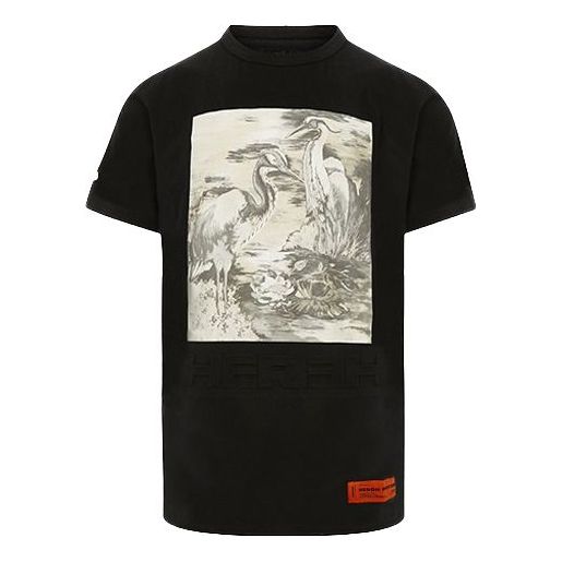 T-paita HERON PRESTON Heron Preston Birds Short-Sleeve T-Shirt Musta | HMAA011S209140221088