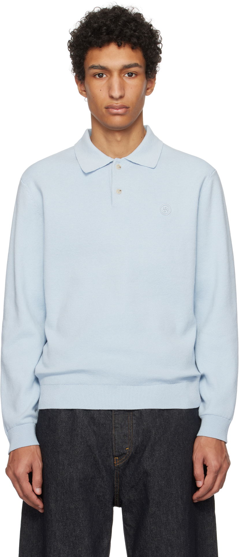 Villapaita BOSS Knit Polo Sininen | 50531600
