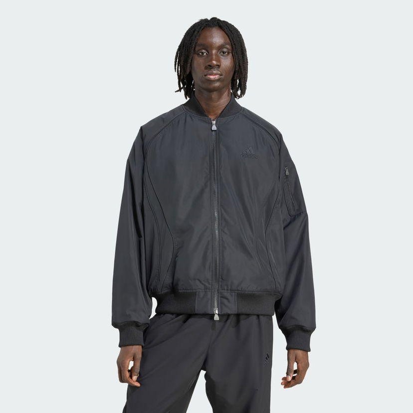 Bomber-takki adidas Performance Teamgeist Padded Bomber Jacket Musta | JW3498