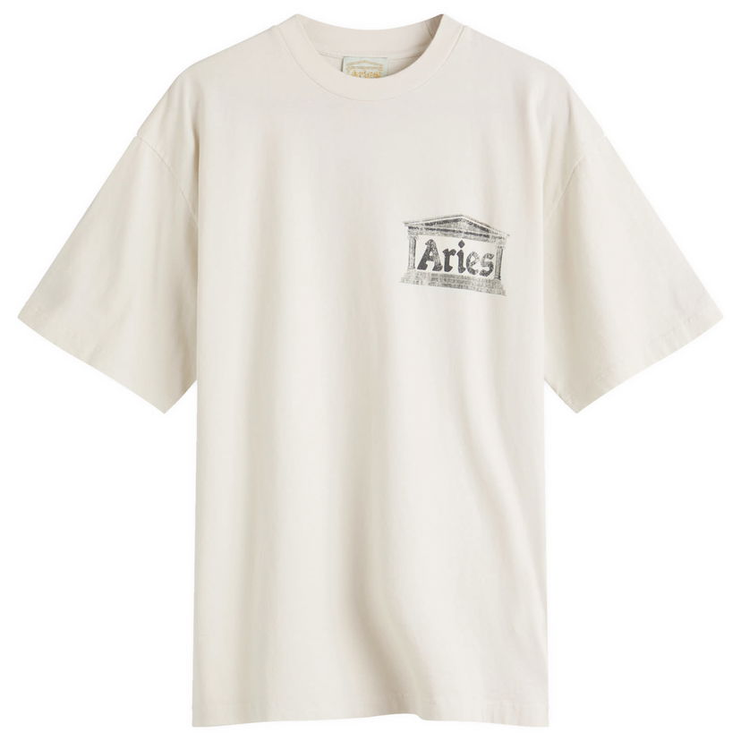 T-paita Aries Aged Ancient Temple Graphic Tee, Size Large Beige | AR60031-OWT